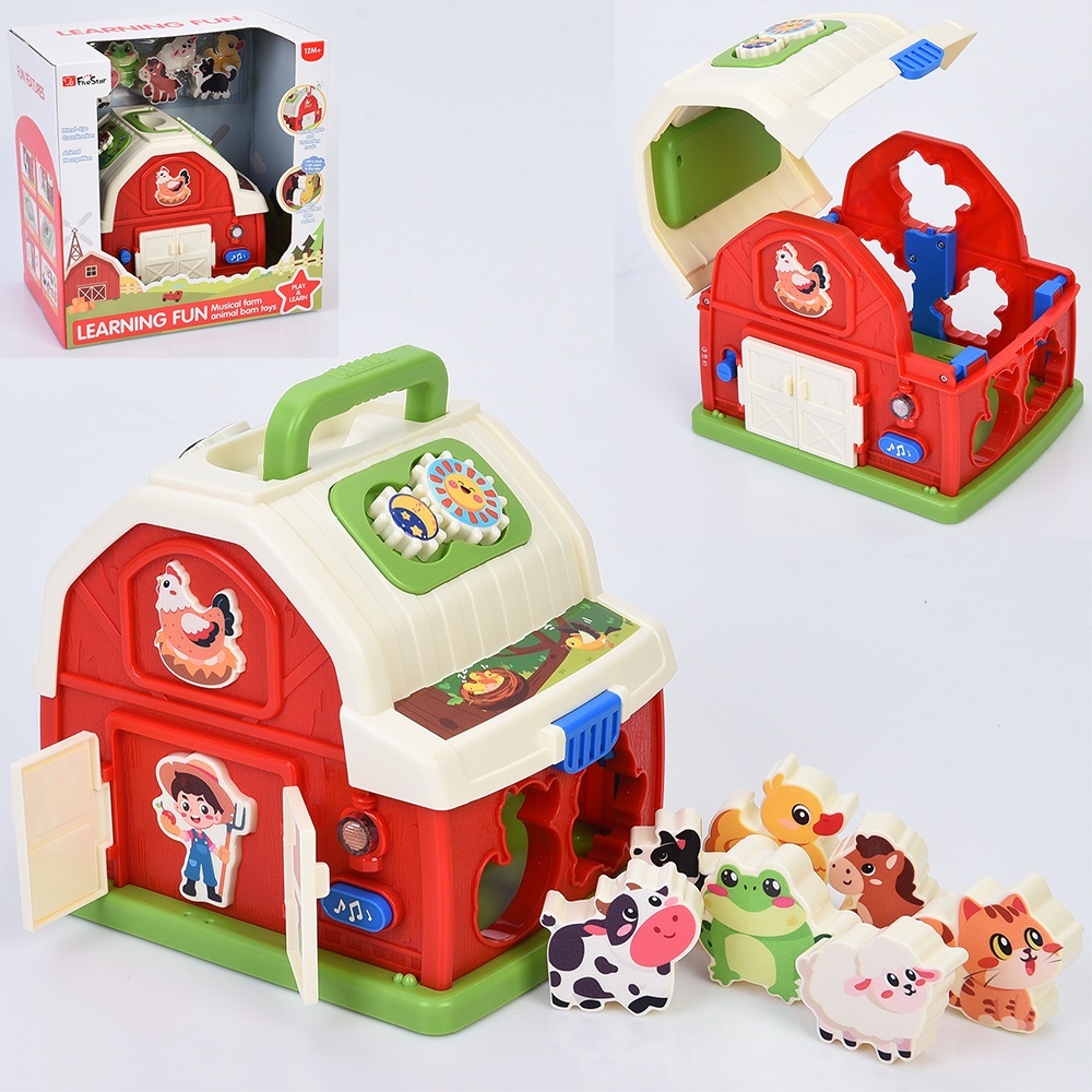 Гра 35973 будинок,звуки тварин,сортер (фігури-тварини),шестерні,рух.деталі,муз.(анг),світло,бат.,кор