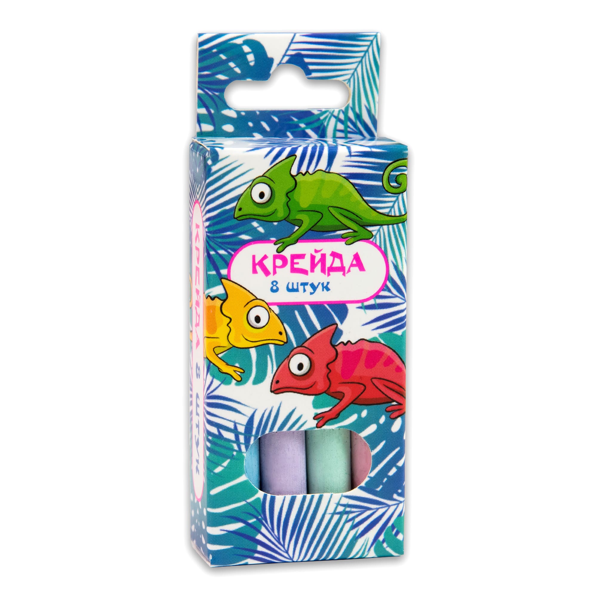 Крейда Маленька кругла - 8 штук Strateg різнокольорова (50104)