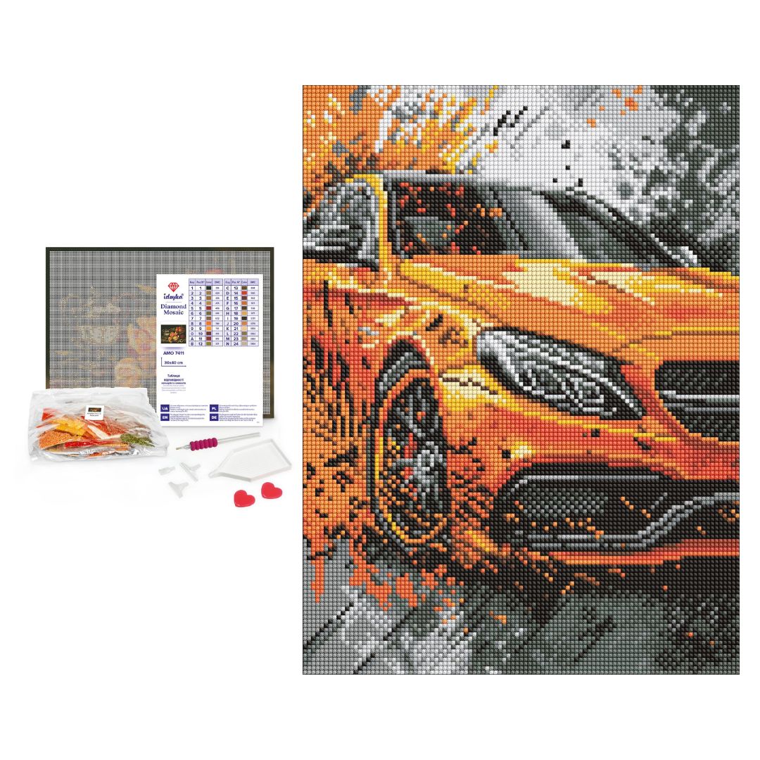 Набір з алмазною мозаїкою "Яскрава міць" 30х40см