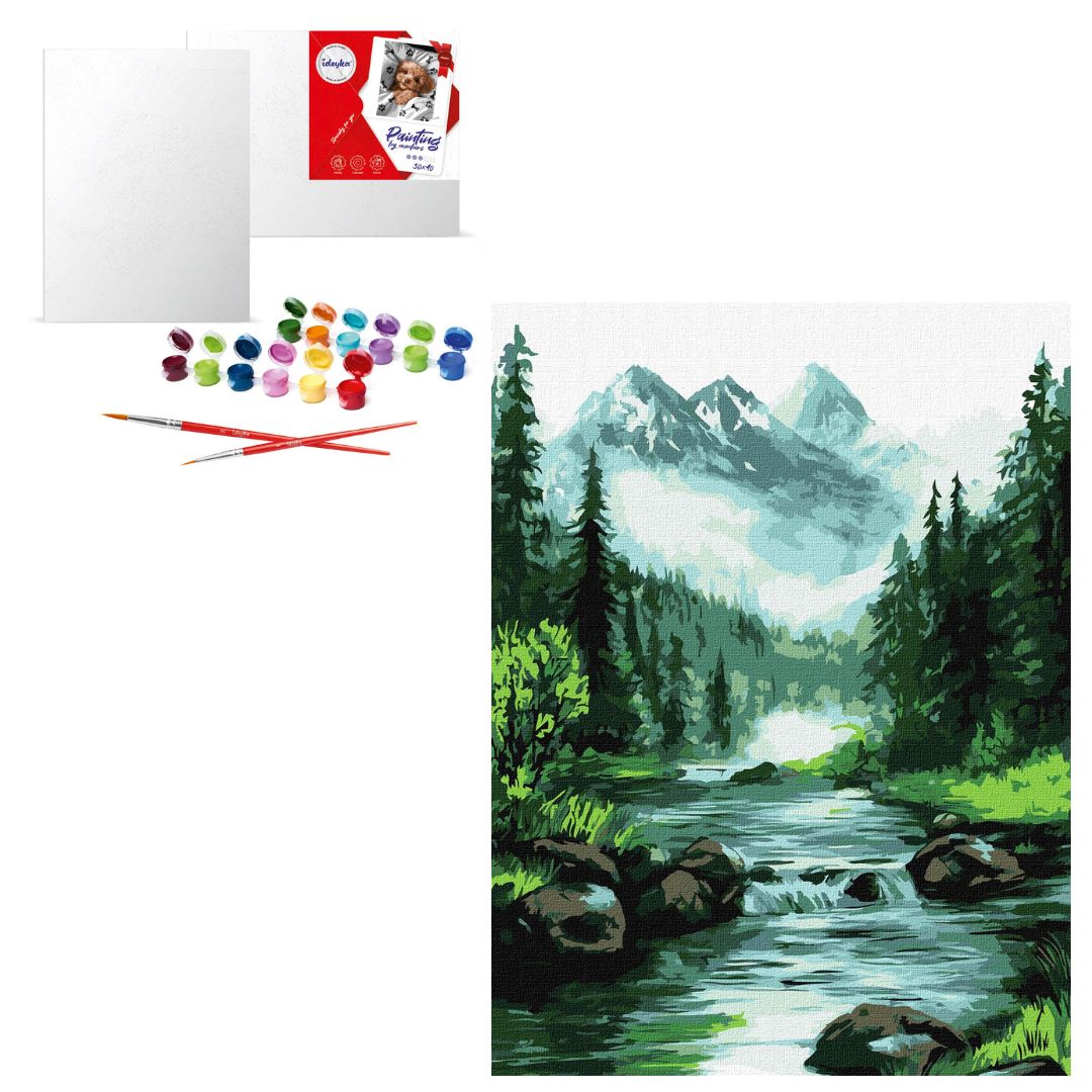 Набір для розпису по номерах "Таємниче джерело" 30х40см