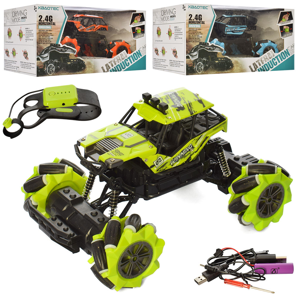Джип XB1031AB радіокер. 2,4G (браслет), акум., 1:16, USB, 2 види, світло, кор., 33-18-20 см.