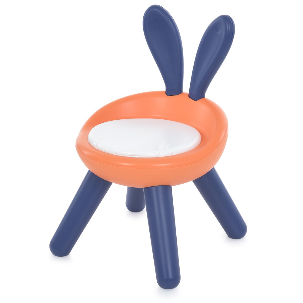 Стільчик HA-039-7 дитячий, пластик, вушка, помаранчевий, 28-28-45 см.