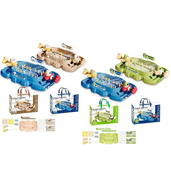 Настільна гра WZ-130-131 пінбол, ігрове поле, 2 види по 2 кольори, кор., 40,5-26-8,5 см.