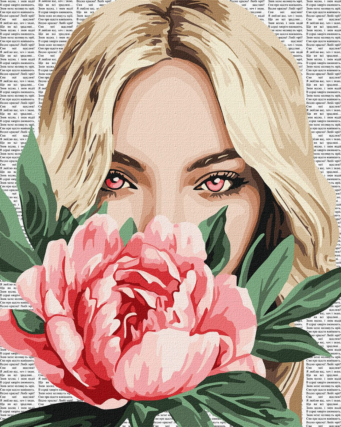 Набір для розпису по номерах "Барвиста поезія: Півонія" 40х50см