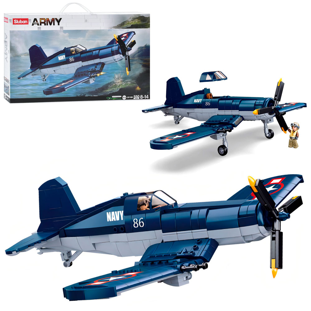 Конструктор SLUBAN M38-B1109 "Army": Військовий літак, 550 дет.