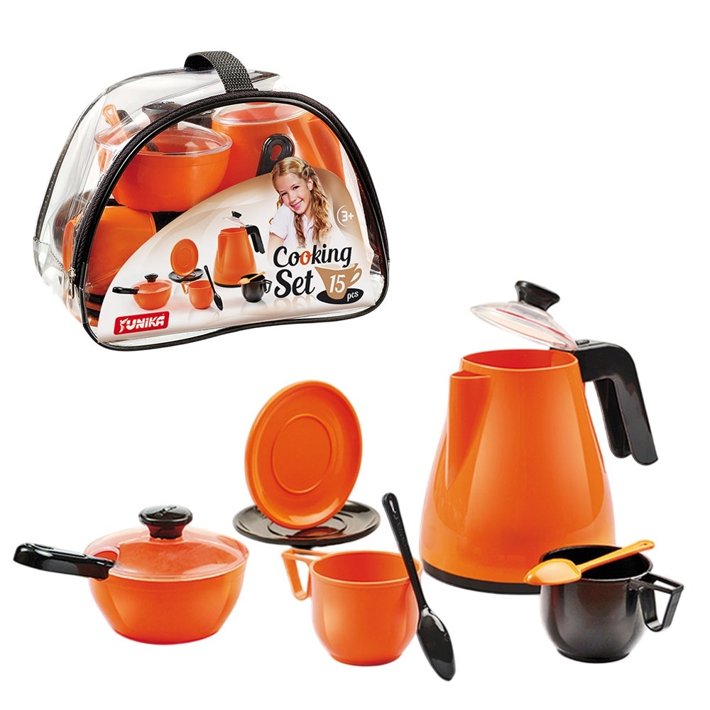 Набір посуду “Cooking Set” (15 pcs) помаранчева кульок