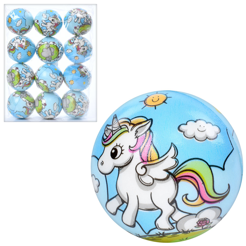 М'яч дитячий фомовий MS 4048-3 1 вид (єдиноріг), упак. 12 шт. в кул.