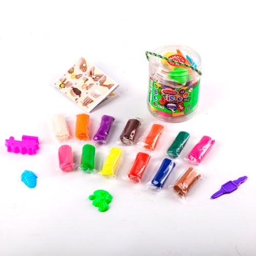 Набір креативної творчості "Тісто для ліпки "Master Do" туба 12 кольорів укр (12)