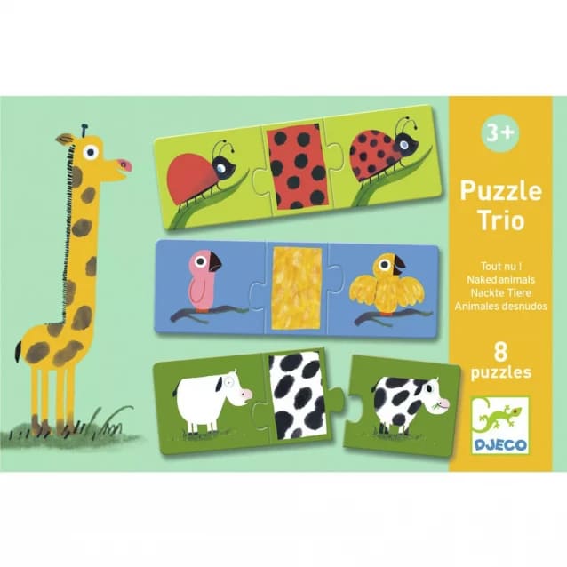 DJECO Тріо-пазл «Одягни тваринку», DJ08186