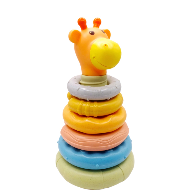 Пірамідка тактильна Жираф 10 елементів