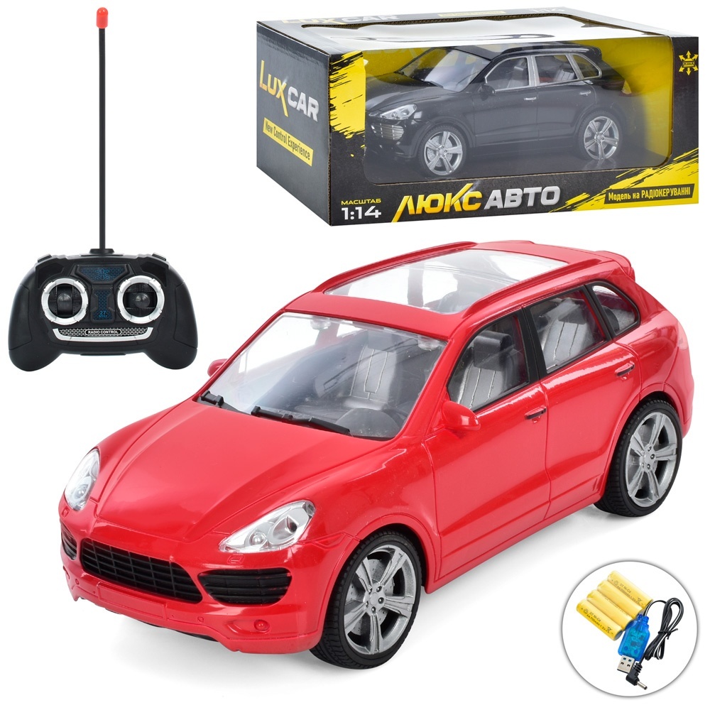 Джип M 4921 1:14, радіокер., акум., гумові колеса, USB, 2 кольори, кор., 35,5-17-14 см.