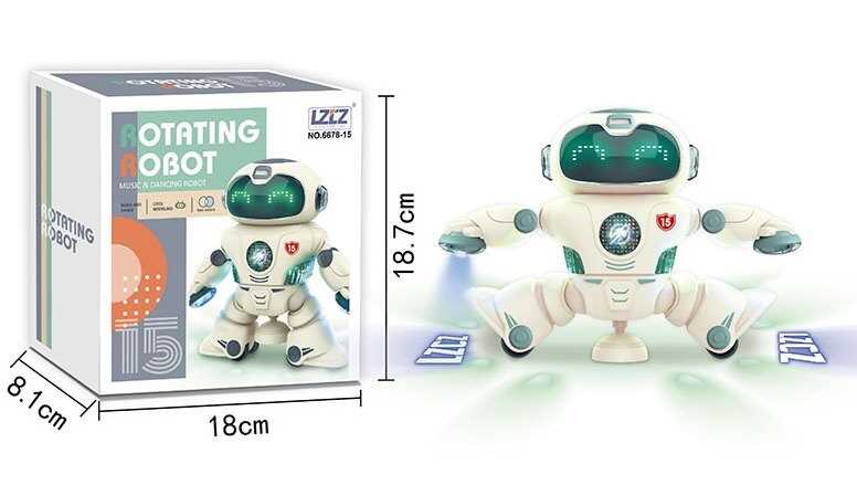 Фотография 1 товарной позиции интернет-магазина детских игрушек www.smarttoys.com.ua Робот 6678-15 (72/2) світло, звук, танець, в коробці