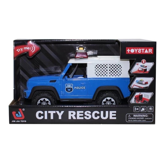 Машина 666-25P поліція,інерц.,відчин.двері,гум.колеса,муз.,світло,бат.(табл.),кор.,27,5-15,5-12,5см.