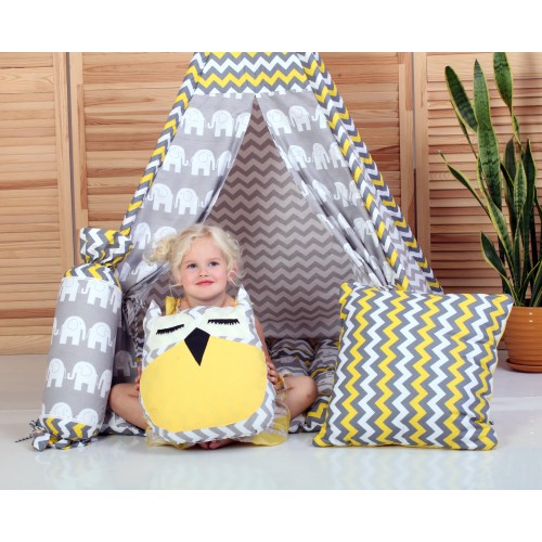 Фотография 1 товарной позиции интернет-магазина детских игрушек www.smarttoys.com.ua Вигвам Хатка комплект Бонбон Египет с подушками - Малыш
