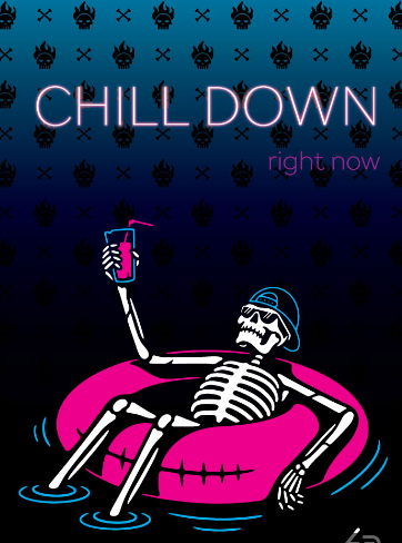 Блокнот TM 4Profi "Skeleton" chill,  A5																			
