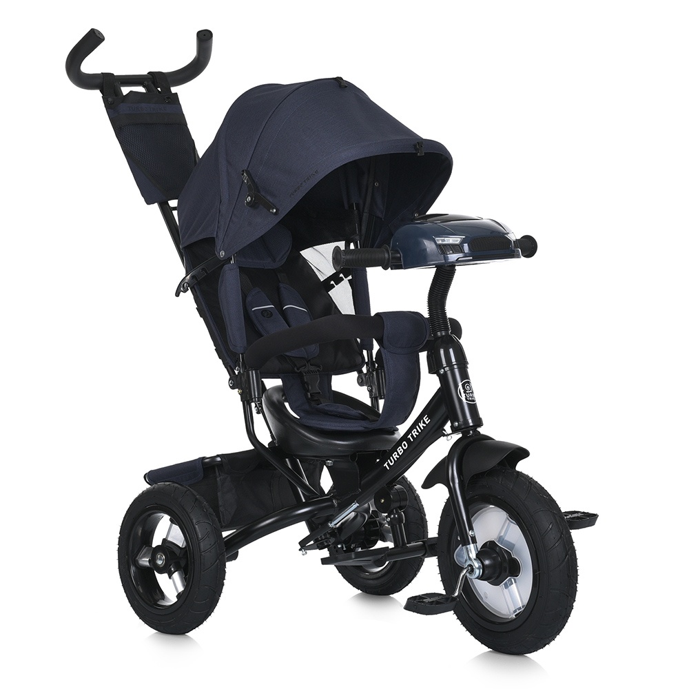 Велосипед MT 1006-9 3 кол.гума(12/10),USB/ВТ,пульт,вільн.хід коліс,гальма,підшип.,світло,темно-синій