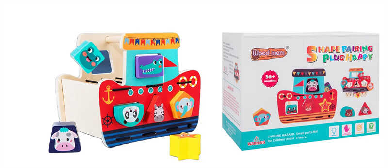 Фотография 1 товарной позиции интернет-магазина детских игрушек www.smarttoys.com.ua Логічна гра C 60402 (36) “Кораблик”, сортер, в коробці