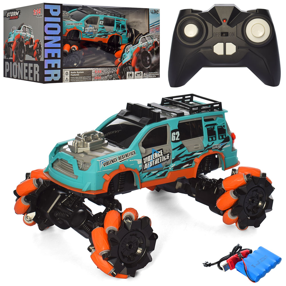 Джип UJ99-W03 радіокер., акум., 1:14, гум. колеса, USB, кор., 39,5-21,5-25,5 см.