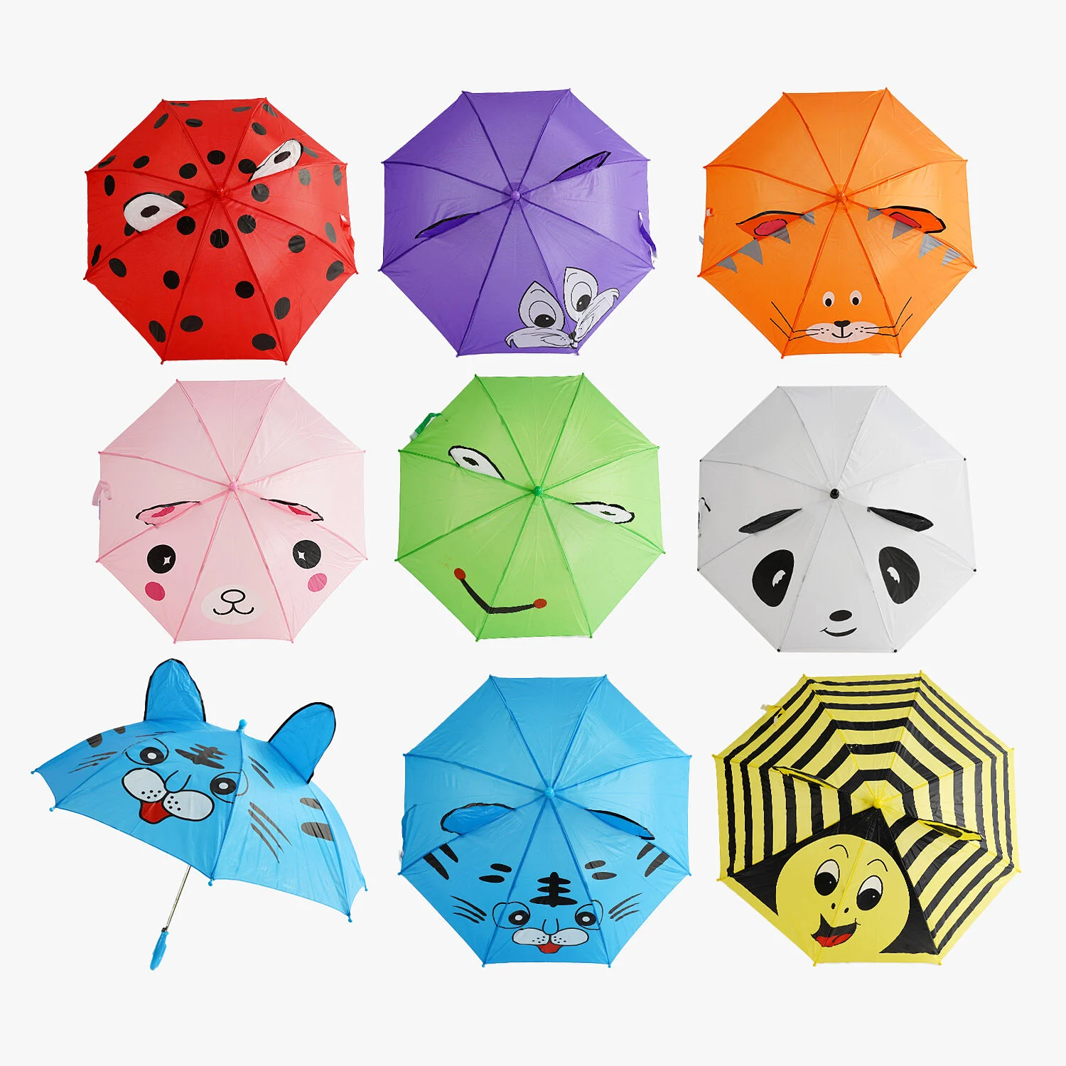 Парасолька C 68657 (120) напівавтомат, d = 75 см, довжина 59 см, 6 спиць, свисток, в пакеті, ВИДАЄТЬСЯ МІКС ВИДІВ