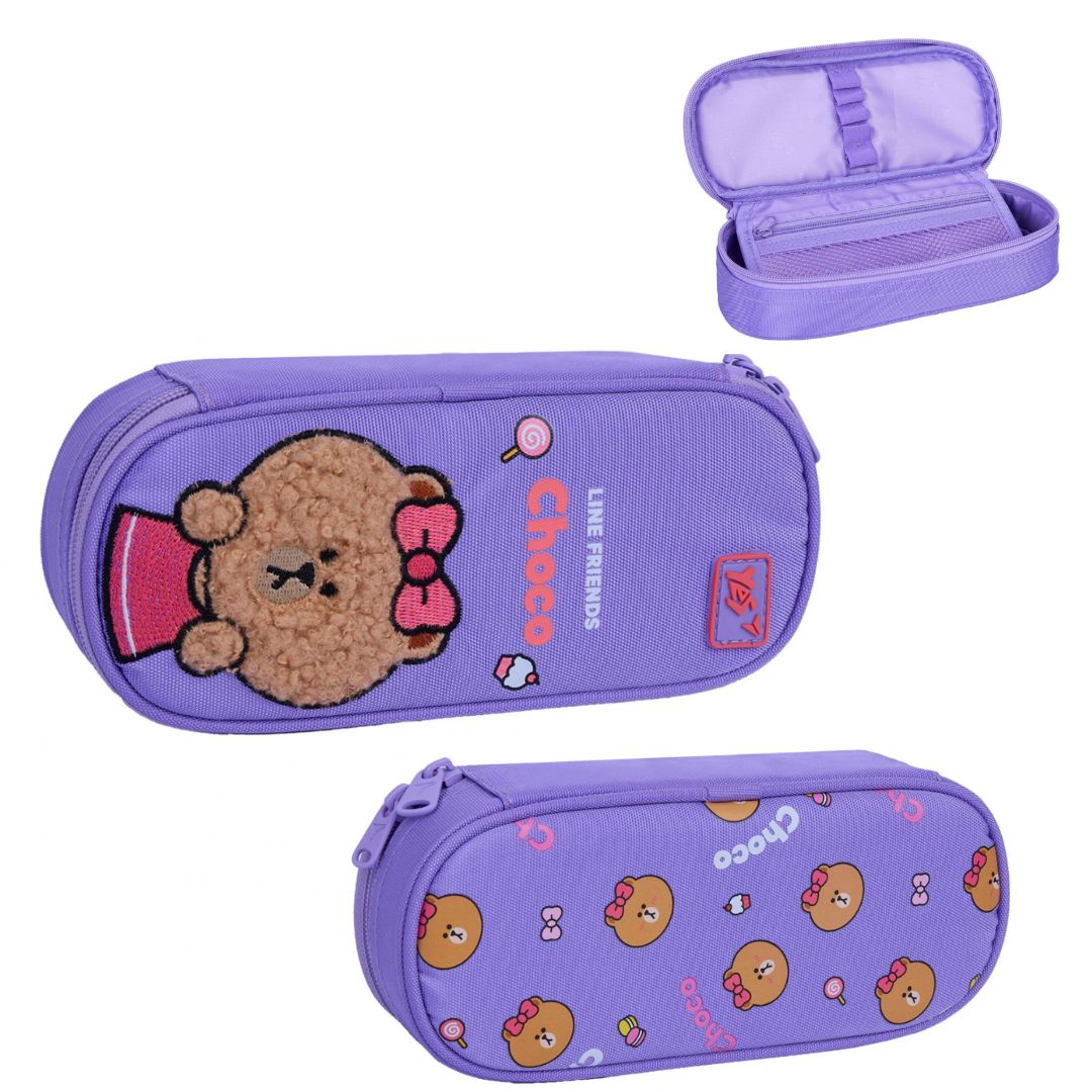 Пенал м'який YES PH-30 Line Friends Pretty Choco