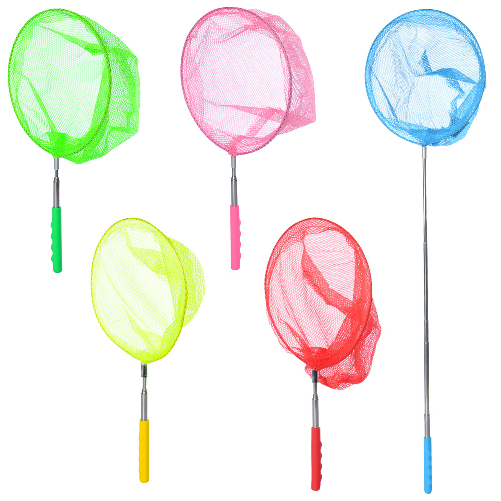 Сачок для метеликів MS 1287-1 ручка-телескоп (18-66см., діам.20см., довж.38-86см.,) мет., 5кольорів.