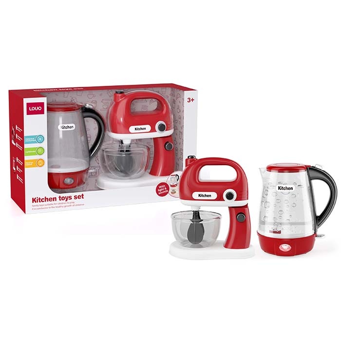 Побутова техніка 86024 міксер-оберт. вінчики, чайник-муз., світло, бат., кор., 36-22,5-13 см.