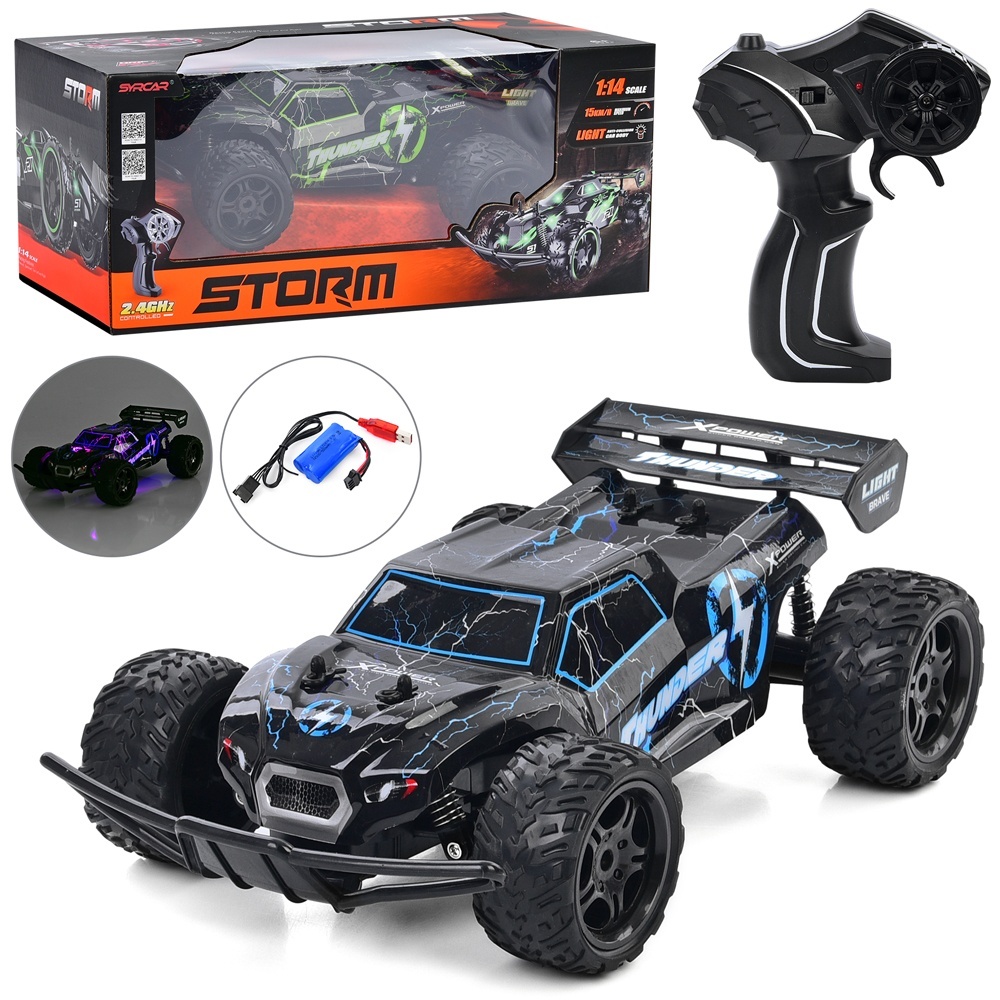 Машина 666-830A 2.4G, радіок.,1:14,акум.,USB,небит.,корпус,аморт.,2кольори,світло,кор.,44,5-23,5-19с