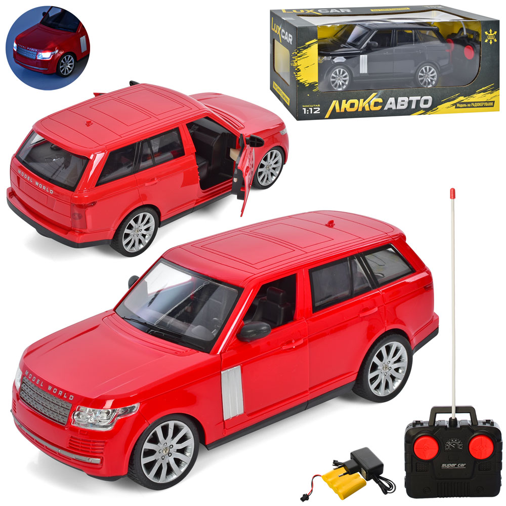 Машина M 4912 1:12, радіокер., акум., гум. колеса, 2 кольори, USB, світло, бат., кор., 46-18-18 см.