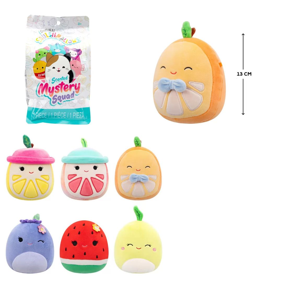 М'яка іграшка-сюрприз SQUISHMALLOWS – ВЕСЕЛІ ФРУКТИКИ (13 cм)