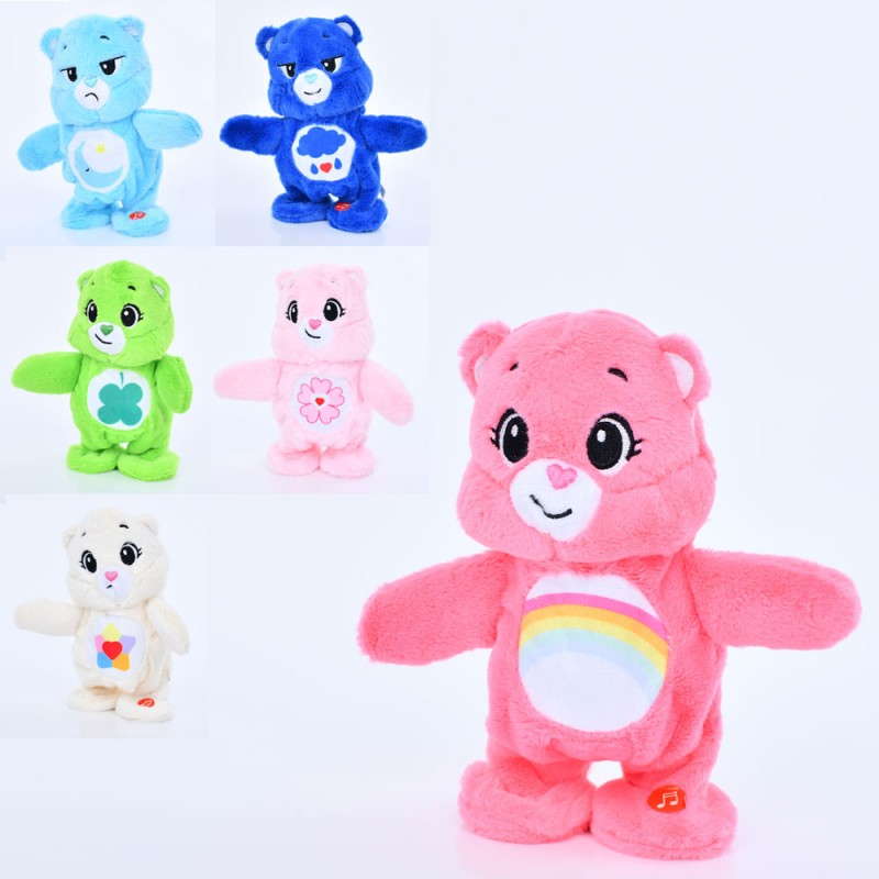 М'яка іграшка MP 2357 ведмідь, повторюшка, ходить, 6 видів, муз., бат., кул.