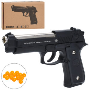 Пістолет M92B пластикові кулі, в кор-ці, 25,5-14-4см