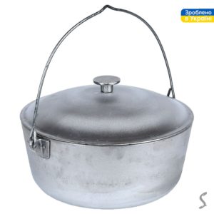 Казан алюмінієвий з дужкою та кришкою 5.0л УК-К5.0