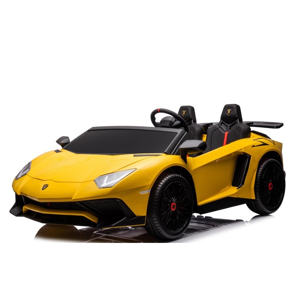 Машина M 5738AL-6 мотор 24V200W, 1акум.24V14AH, гум. колеса, USB, шкiра, blueth., муз., жовтий.