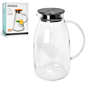 Графін скляний з кришкою 2.2л., R92796