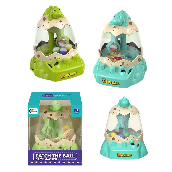 Гра 168-88 Ловець м'ячів, яйце з динозавром, 2 кольори, кор., 14,5-17,5-15 см.
