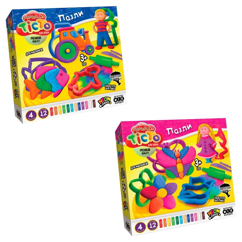 Набір креативної творчості "Тiсто для лiпки "Master Do" ПАЗЛИ укр (6) 