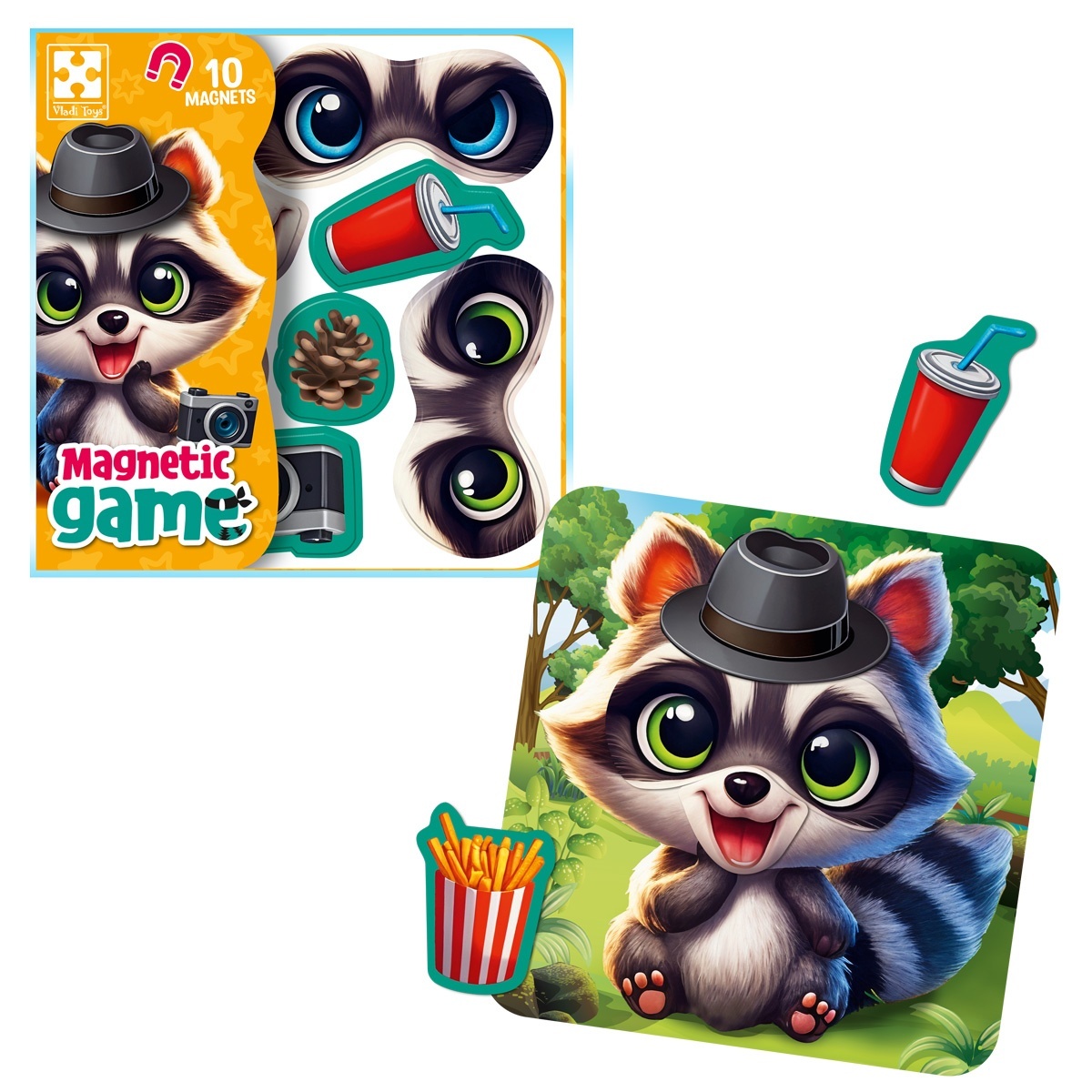 Гра розвиваюча Vladi Toys магнітна "Емоції Єнота" VT3220-03 (укр)
