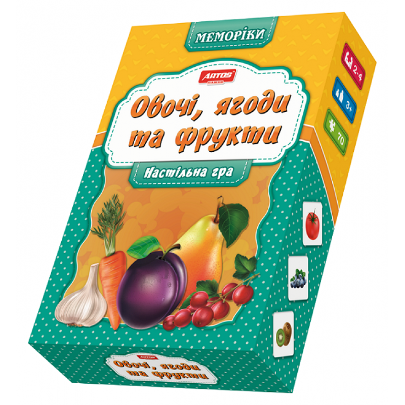 Гра настільна "Овочі, фрукти і ягоди" Ost