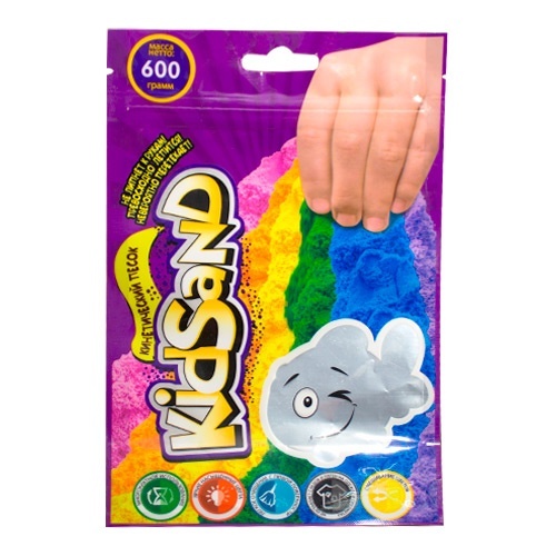 Набір креативної творчості "Кінетичний пісок"KidSand" пакет 600г (12) 