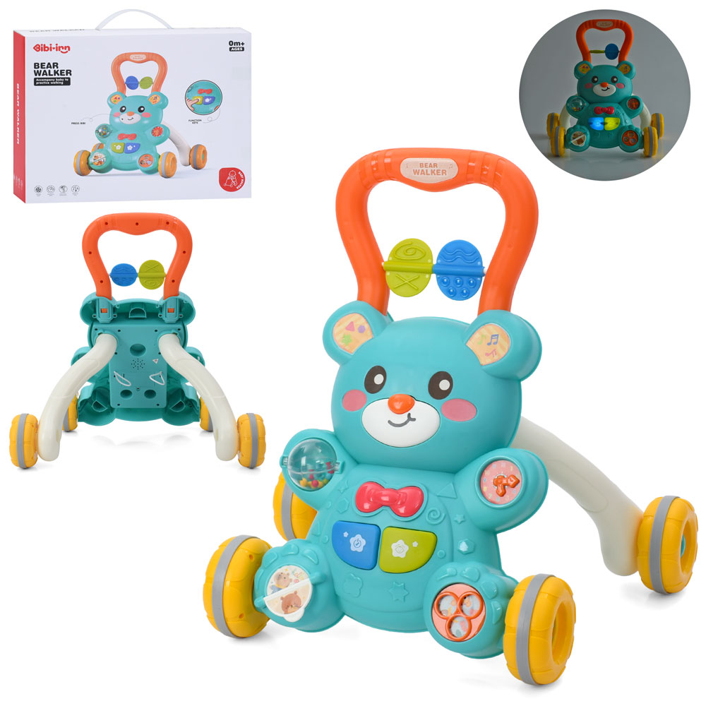 Каталка-ходунки 6086.38-30-в40см, ігр.пан-ведмідь,муз,світ,писк,рух.дет.на бат-ці,в кор,38-30-10см