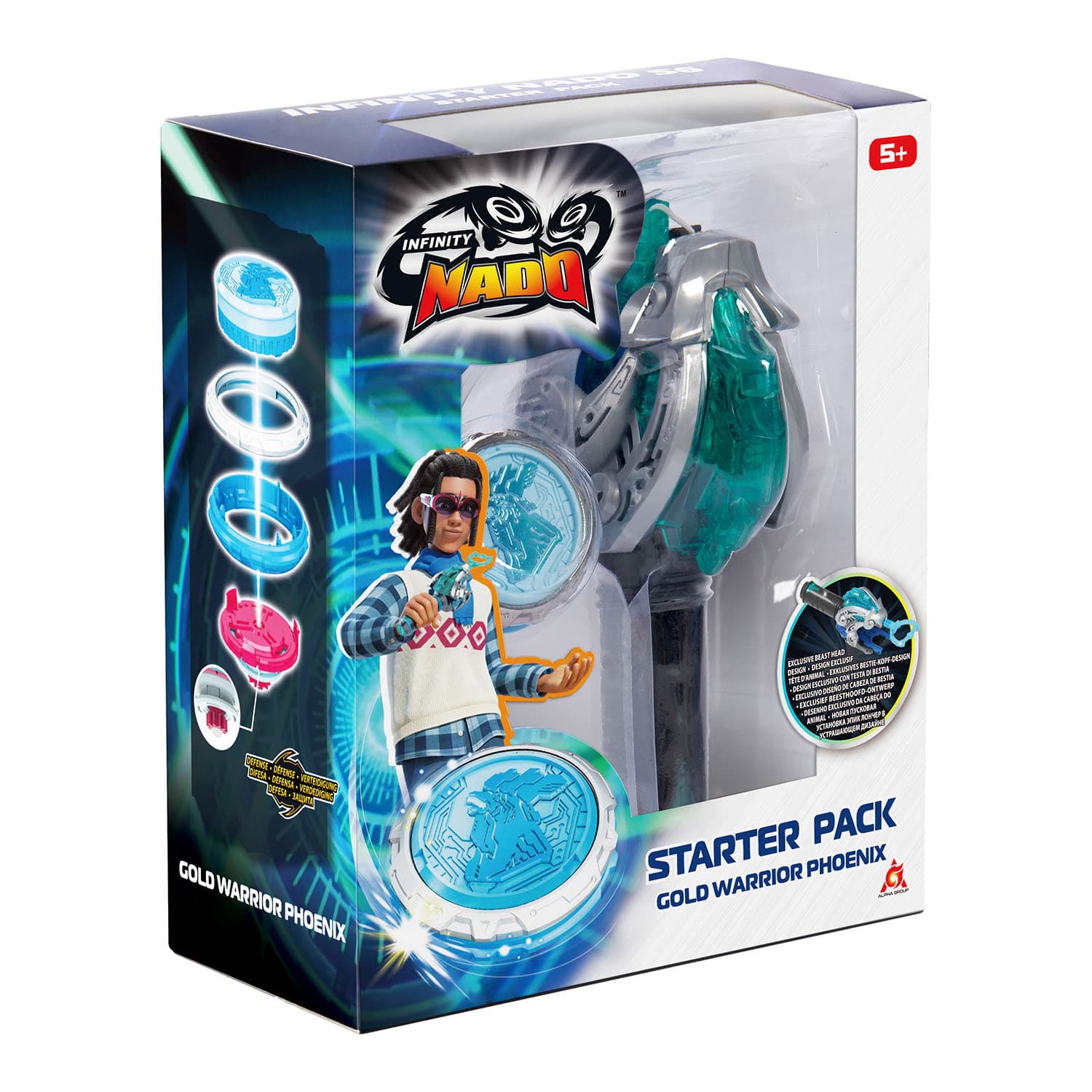 Дзиґа Infinity Nado VI Starter Pack Золотий Воїн Фенікс (Gold Warrior Phoenix)