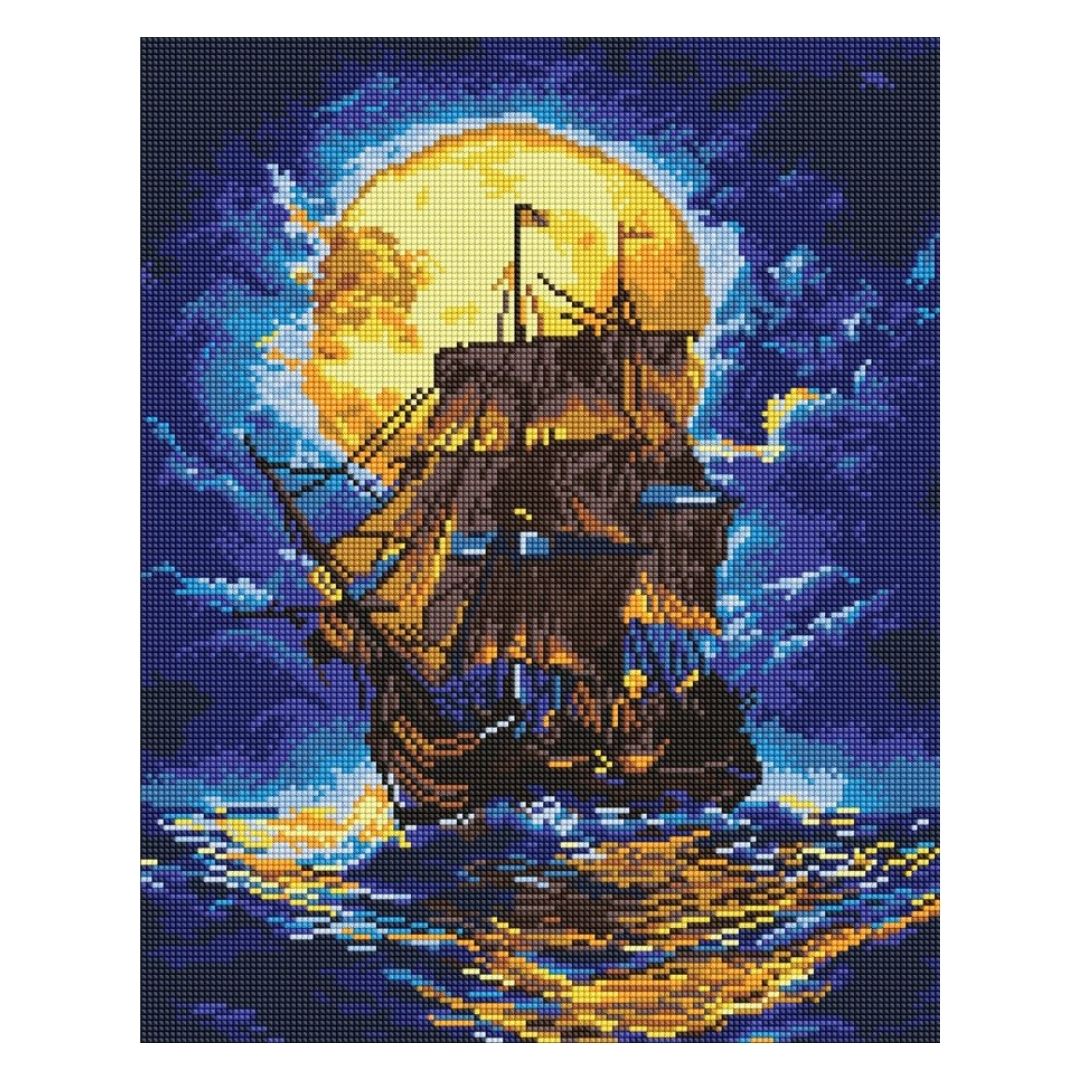 Набір з алмазною мозаїкою "Там, де небо зустрічає море" 40х50см