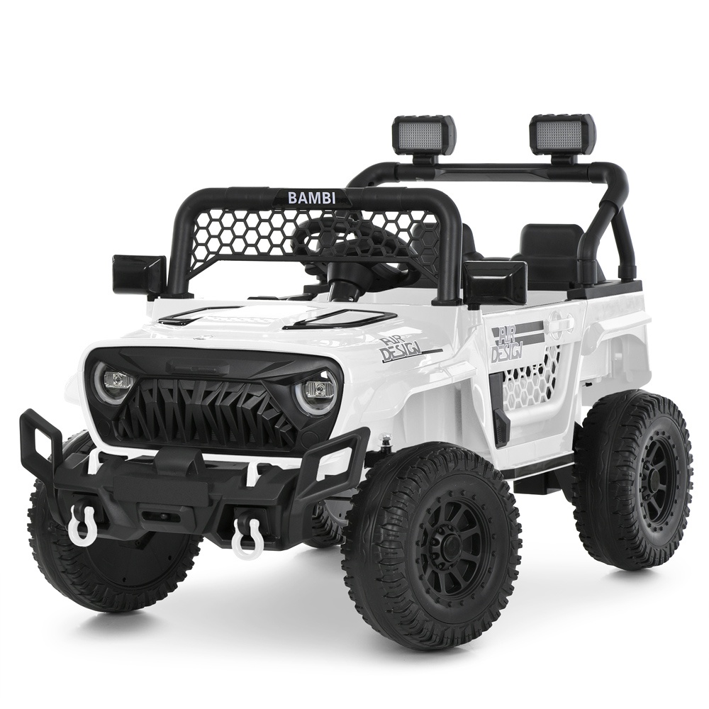 Джип M 6325EBLR-1 2,4G радіокер.,1*12V9AH,2*25W,MP3,USB,BT,TF,EVA,шкіра,світло,білий