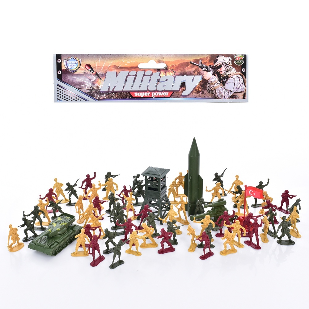 Солдати у наборах YF3176-B фігурки, військова техніка, кул.і, 22-27-4 см.