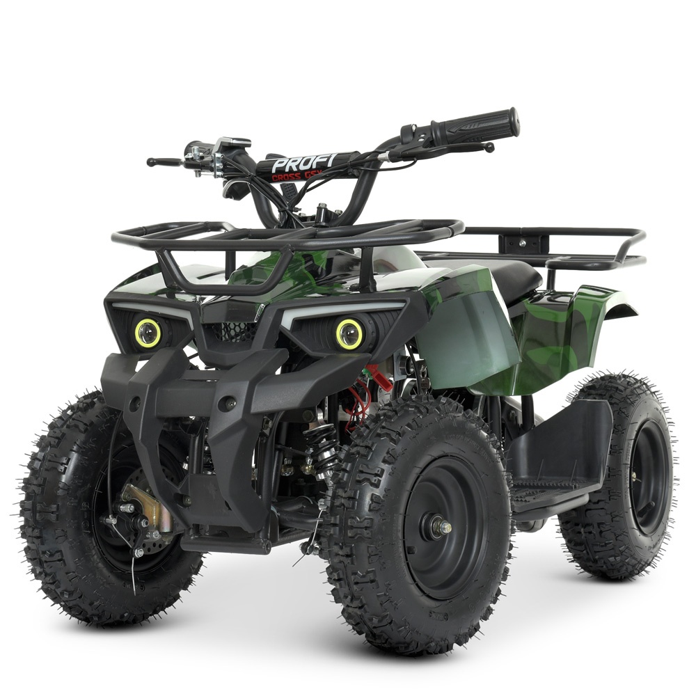 Квадроцикл HB-ATV800AS-10 мотор800W, 3акум.12A/12V, швид.22км/год., до65кг., камуфл.зелений.