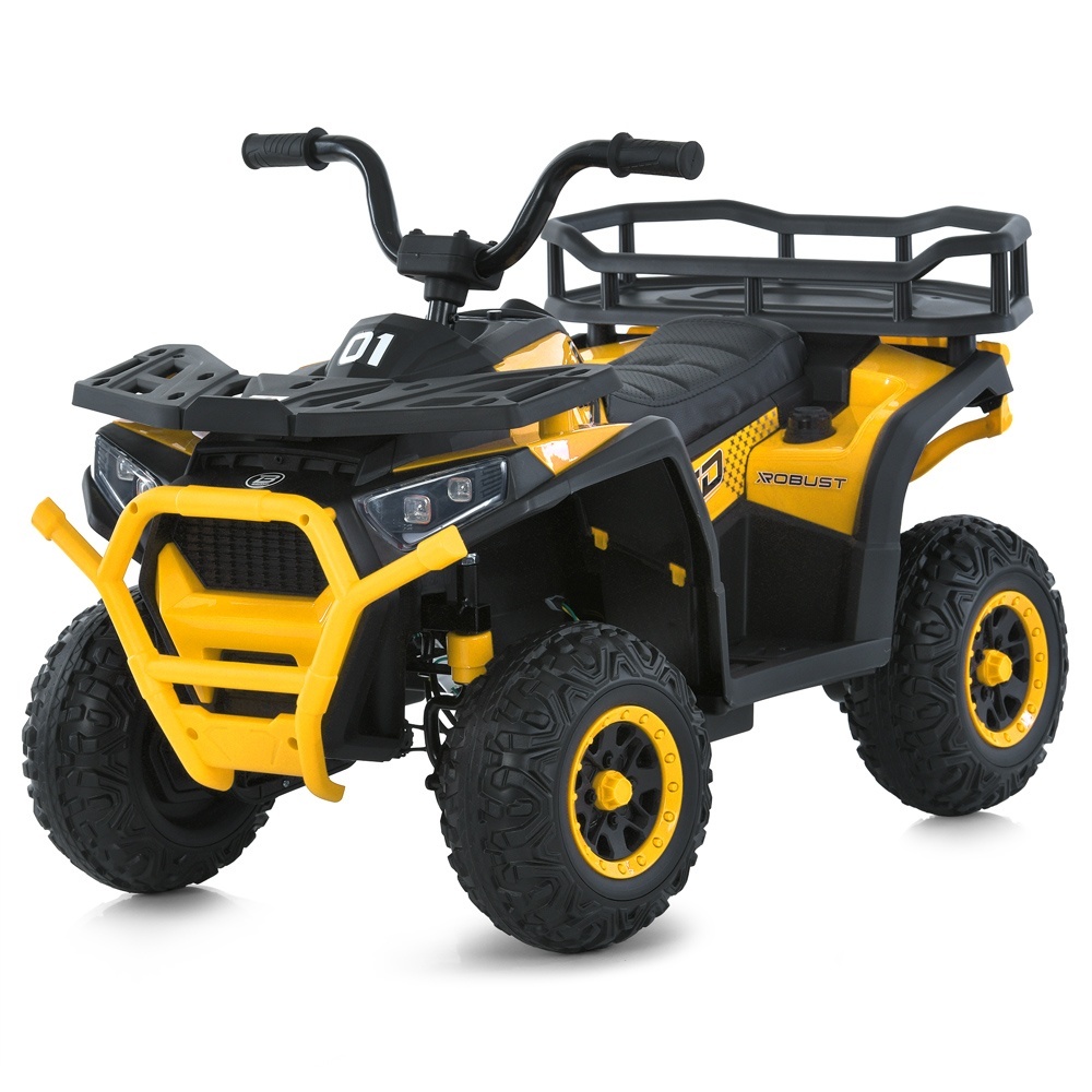 Квадроцикл M 6127EBLR-6(24V) радіокер.2,4G,4мот.25W,1акум.24V4,5AH,USB,TF,BT,EVA,муз.,світло,жовтий