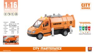 Машина WY592B інерц.,сміттєвоз,1:16,відчин.двері,рух.деталі,муз.,світло,бат.(таб.),кор.,32-18,5-11,5