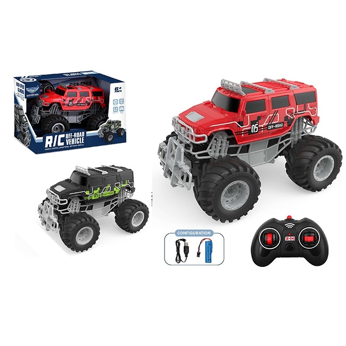 Джип SY252K-1A радіокер. 2,4G, акум., гумові колеса, USB, 2 кольори, кор., 28-18-19 см.