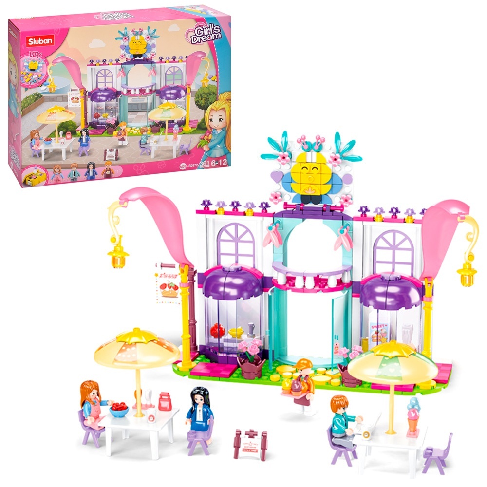 Конструктор SLUBAN M38-B0972 "Girls Dream": Кафе, 358 дет.