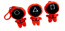 Брелок М'який Гра в Кальмари (8см) - 2 - smarttoys.com.ua